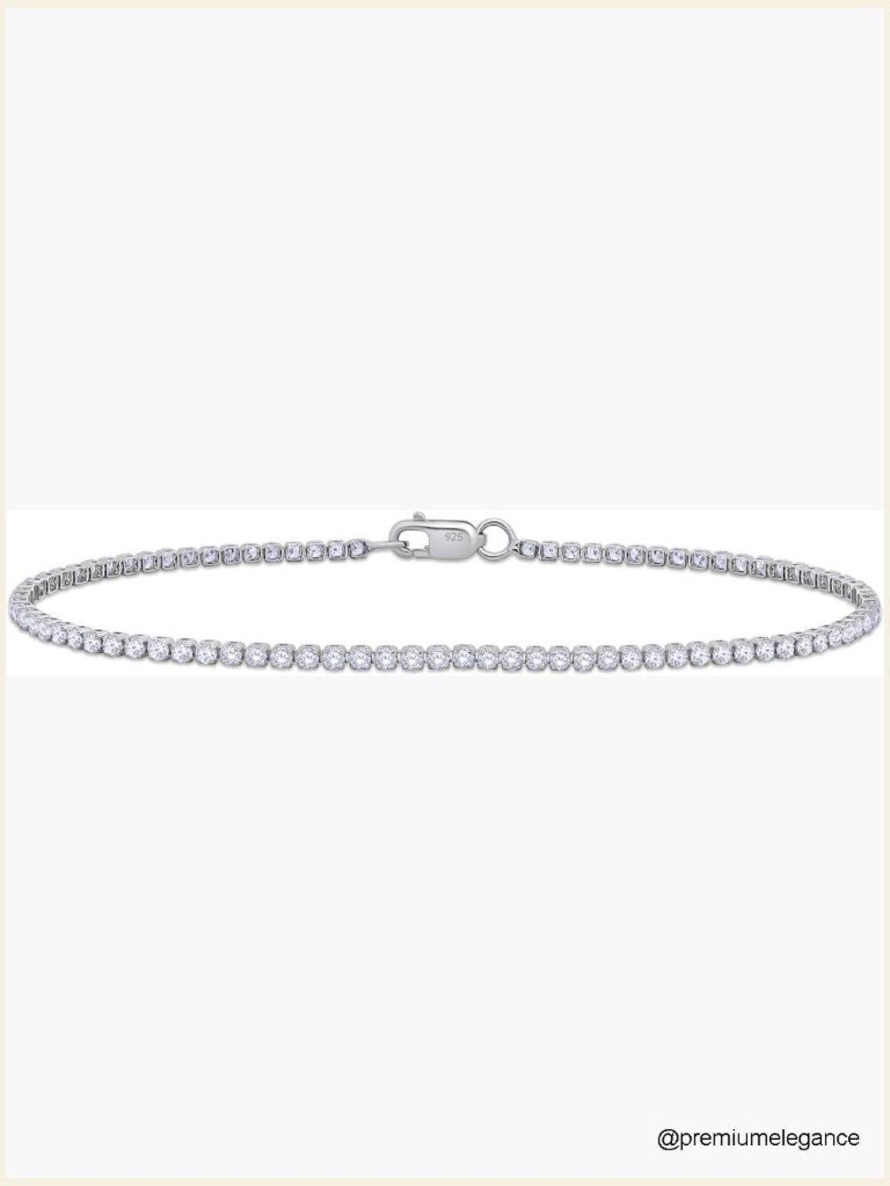 Lab Grown Diamond Tennis Bracelet 1.10 ct Round SI Stacking Dainty 6.5-7.5 in